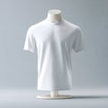 Plain White TShirt Apparel Mockup for Design Presentation Royalty Free Stock Photo