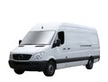 Plain white van Royalty Free Stock Photo