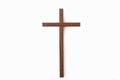 A plain wooden cross