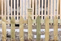Plain wooden fence of backyards Royalty Free Stock Photo