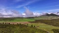 The Plaine des Cafres on Reunion Island drone view