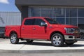 Ford F150 display at a dealership. The Ford F-150 is available in XL, XLT, Lariat, King Ranch, Platinum, and Limited models