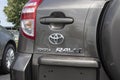 Toyota RAV-4 display. Toyota is a popular brand because of its reliability, fuel mileage and commitment to reducing emissions