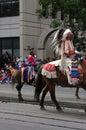 Plains Indian on horseback