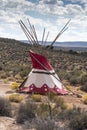 Plains Indian Tipi at Eagle point Native American Tribal Structures Grand Canyon
