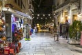 Plaka evening market in Athens