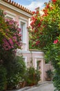 Plaka neighborhood in Athens. Royalty Free Stock Photo