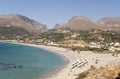 Plakias beach in crete island Royalty Free Stock Photo