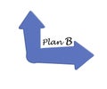 Plan B Choice Concept Showing Strategy Change