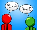 Plan B Indicates Fall Back On And Agenda