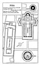 Plan of the Campanile de Pisa vintage engraving Royalty Free Stock Photo