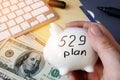 529 plan College Savings Plan concept. Royalty Free Stock Photo