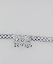 Plan Designed Silver Anklet Jewelry for girls and woman