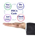 Plan Do Check Act cycle Royalty Free Stock Photo