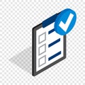 Plan is executed isometric icon