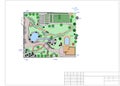 Plan of garden land Royalty Free Stock Photo