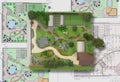 Plan of garden land Royalty Free Stock Photo