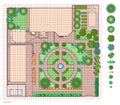 Plan of garden land Royalty Free Stock Photo
