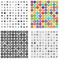 100 plan icons set vector variant Royalty Free Stock Photo