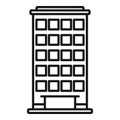 Plan multistory building icon outline vector. Style office Royalty Free Stock Photo