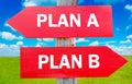 Plan A or Plan B Royalty Free Stock Photo