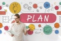 Plan Planning Vision Strategy Tactics Process Concept Royalty Free Stock Photo