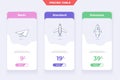 3 Plan Pricing Table Template Design Royalty Free Stock Photo