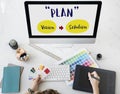 Plan Strategy Success Vision Solution Graphic Concept Royalty Free Stock Photo