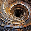 spiraling mosaic.