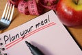 Plan your meal. Royalty Free Stock Photo