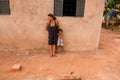 Planaltina, GoaÃÂ¡s, Brazil-November 15, 2018: A mother with her daughter standing outside