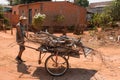 A man collecting scrap metal