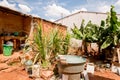 Poverty in Brazil, Backyard of a Home Royalty Free Stock Photo