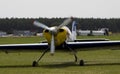 Plane at the airport grassyaircraft