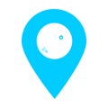Plane, airport location map pin pointer icon. Element of map point for mobile concept and web apps. Icon for website design and ap Royalty Free Stock Photo