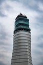Air traffic control tower in Vienna Royalty Free Stock Photo