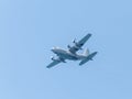 The plane of the Australian Armed Forces participates in the air parade dedicated to the 70th anniversary of the Independence of I