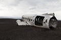 plane C-117 of the us air force in iceland