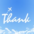 Plane on Cloud shaped ,dream concept Royalty Free Stock Photo