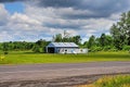 Plane at country airport