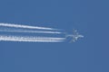 Plane at cruising altitude