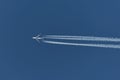 Plane at cruising altitude