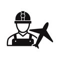 Plane engineer  Vector Icon which can easily modify or edit Royalty Free Stock Photo