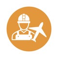 Plane engineer  Vector Icon which can easily modify or edit Royalty Free Stock Photo
