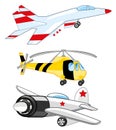 Plane ,fighter and helicopter