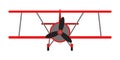 Plane flat icon design. Biplane vector illustration Royalty Free Stock Photo