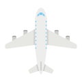 Plane flat icon, transport and air vehicle Royalty Free Stock Photo