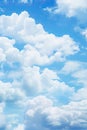 Plane Flying Through Blue Cloudy Sky Royalty Free Stock Photo