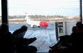 Plane getting ready to leave the airport Royalty Free Stock Photo