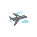 Plane graphic design template vector isolated Royalty Free Stock Photo